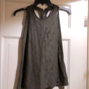 Lace tank from Armani Exchange with zipper back